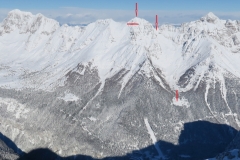 Pogled s Prestreljenika na pogorje od Montaža do Viša (starejša slika), … in »kje to sploh je«